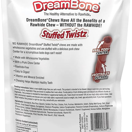DreamBone Stuffed Twistz 10 Count, Rawhide-Free Chews