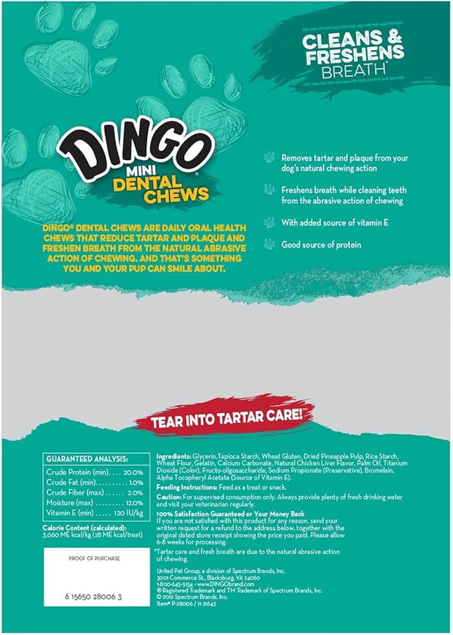 Dingo P-28006 576 Count Mini Dental-Treats, One Size