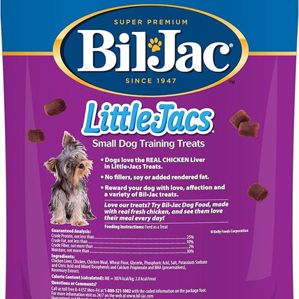 Bil-Jac Little Jacs Small Dog Training Treats, Chicken Flavor, Made with Chicken Liver, 10oz (2 - Pack)
