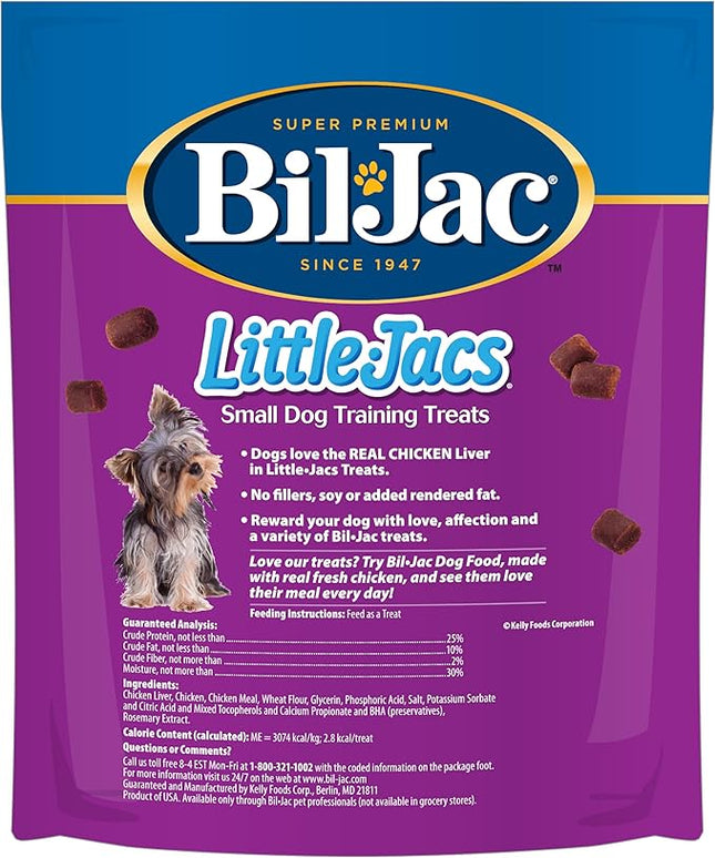 Bil-Jac Little Jacs Small Dog Training Treats, Chicken Flavor, Made with Chicken Liver, 16oz (3-Pack)