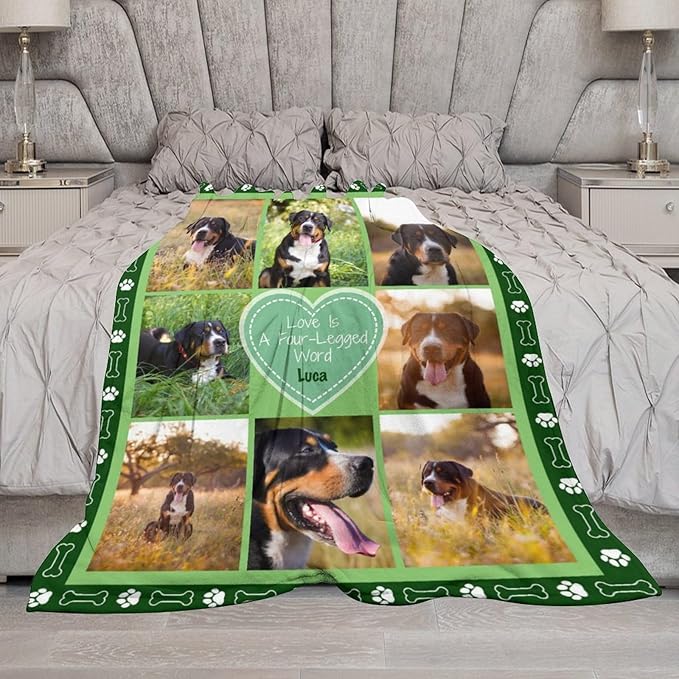 Artsadd Dog and Cat Memorial Gifts, Pet Loss Memorial Blanket, Custom Dog Blanket, Personalized Pet Remembrance Gifts, Loss of Pet or Cat Remembrance Sympathy Grief Condolence Bereavement Gifts