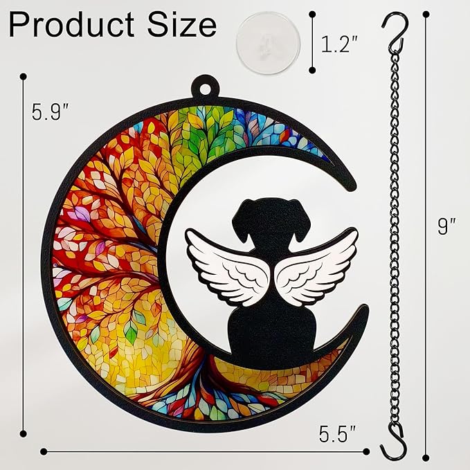 Pet Memorial Suncatcher, Dog Memorial Gifts, Pet Loss, Pet Sympathy, Thoughtful Dogs Remembrance, Bereavement Gifts