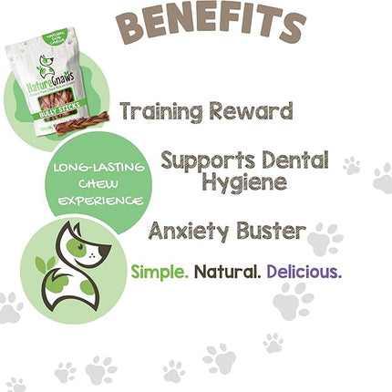 Nature Gnaws Braided Bully Sticks for Dogs 5-6" (10 Count) - Long Lasting for Small and Medium Dogs - Natural Beef Dog Chew Bones - Rawhide Free