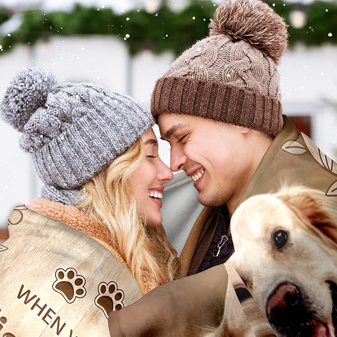 Pet Memorial Blanket Gift - Personalized Dog Memorial Blankets, Pet Sympathy Gifts for Loss of Dogs for Pets Lovers, Dog Bereavement Passing Away Gift, Custom Dogs Blanket