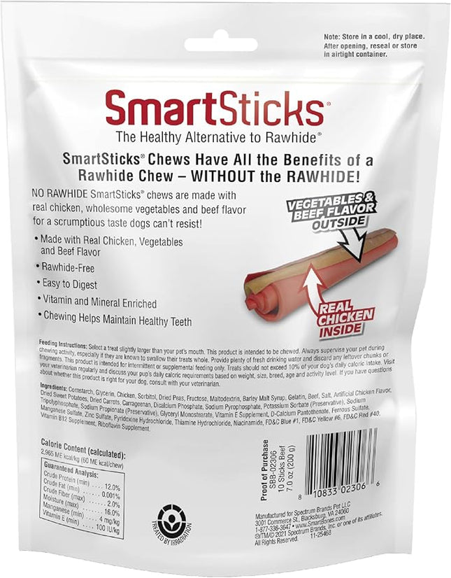 SmartBones SmartSticks, Treat Your Dog to a Rawhide-Free Chew Made With Real Meat and Vegetables