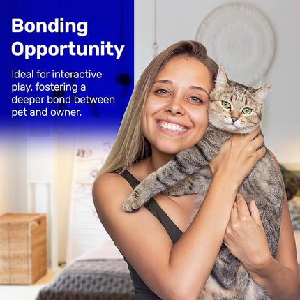 Kats'N Us Jumbo 5 Pack Real Rabbit Fur Pom Pom Cat Toy – White 2 Inch Fuzzy Balls for Cats & Kittens – Natural Interactive Cat Toys for Chasing, Batting & Hunting, Play & Indoor Entertainment