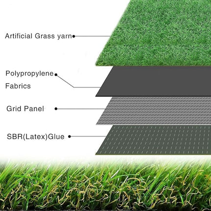 Artificial Grass for Dogs Pee Tray Fake Grass Mat for Professional Puppy Potty Trainer Replacement Dog Grass Pad for Indoor and Outdoor (25.6x19.6 Inch(Pack of 2))