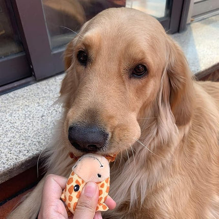 Jalousie 12 Pack Plush Animal Dog Toy, Premium Squeaky Chew Toys for Small Medium Dogs, Stuffed Puppy Toys for Pets - Dental Cleaning & Stress Relief