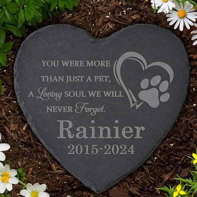Personalized Pet Memorial Stone, Dog Memorial Gifts for Loss of Dog, Pet Loss Gifts, Pet Memorial, Loss of Dog Sympathy Gift, Dog Remembrance Gift, Pet Bereavement Gifts - A Loving Soul
