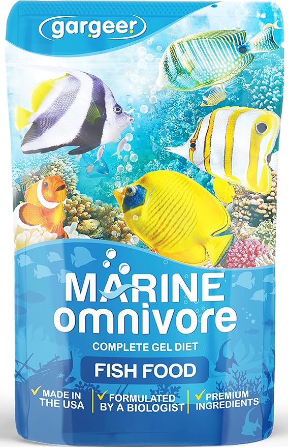 3oz Marine Fish Food for Advanced Breeders. Complete Saltwater Fish Gel Diet. Proudly Made in The USA, Using Premium Ingredients, Ocean Reef Nutrition, Fortified Gourmet Formula. Enjoy...