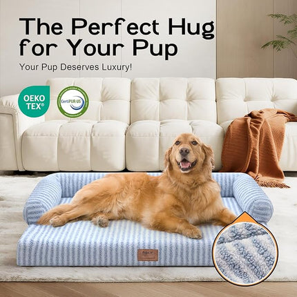 Dog Bed Medium Size Dog-Orthopedic Waterproof Bed for Dogs,Foam Couch Sofa with Washable Removable Cover & Non-Slip Bottom