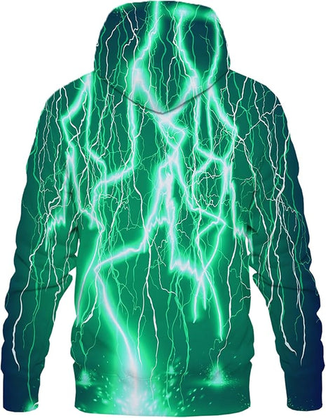 Yasswete Unisex Adults 3D Printed Fashion Hoodies for Men Women Pullover Novelty Sweatshirts with Big Pockets