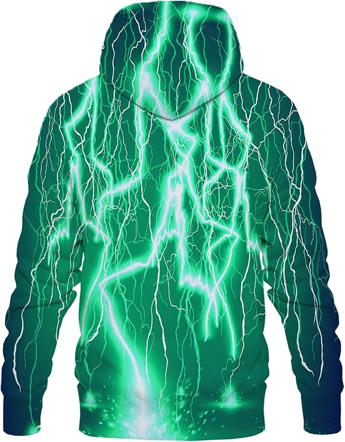 Yasswete Unisex Adults 3D Printed Fashion Hoodies for Men Women Pullover Novelty Sweatshirts with Big Pockets