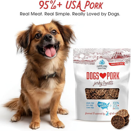 Farmland Traditions New Filler Free Dogs Love Pork Premium Jerky Treats for Dogs (13.5 oz.)