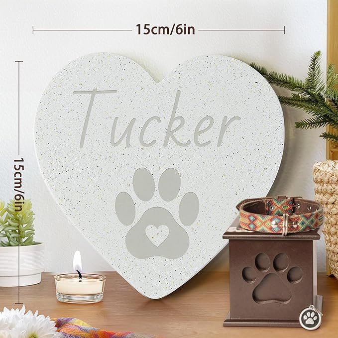 Personalized Pet Stone | Pet Memorial Stone | Dog Memorial Stone | Pet Memorial Gift | Pet Loss Gift | Pet Memorial | Dog Memorial | Cat Memorial | Loss of a Dog - Paw Print