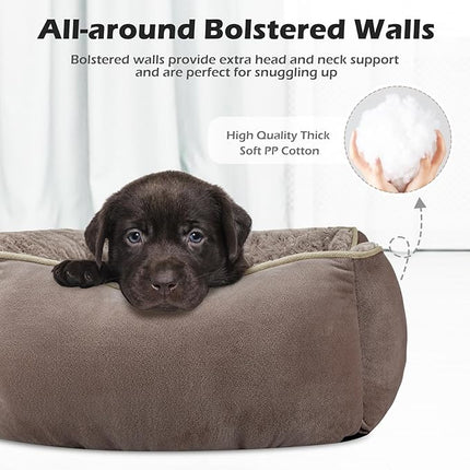 INVENHO XX-Large Dog Bed Rectangle Washable Orthopedic Soft Calming Sleeping Durable Pet Cuddler with Anti-Slip Bottom