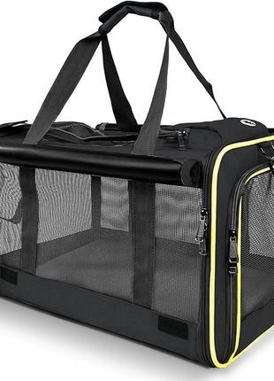 Cat Carriers for Large Cats 20 lbs+ Soft Pet Carrier for Small Dog/Durable 2 Kitty Travel Bag/Medium Big Cats Puppy 15 Pounds/Softside Cat Carrier Large