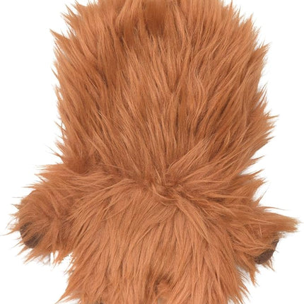 STAR WARS for Pets Plush Chewbacca Flattie Dog Toy | Soft Toys for Dogs, Brown, Large - 9" | Cute Dog Toy, Squeaky Dog Chew Toy for Pets from