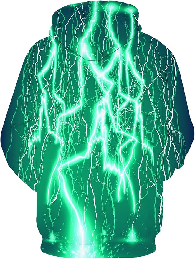 Yasswete Unisex Adults 3D Printed Fashion Hoodies for Men Women Pullover Novelty Sweatshirts with Big Pockets