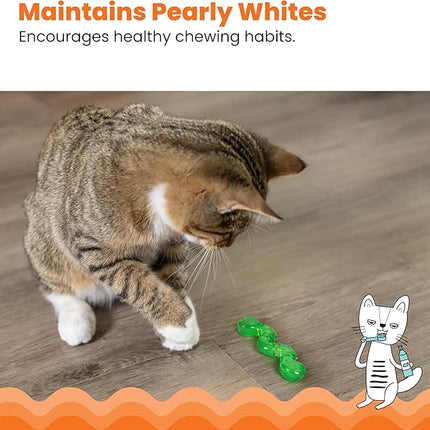 Petstages Orkakat Wiggle Worm Dental Catnip Cat Chew Toy