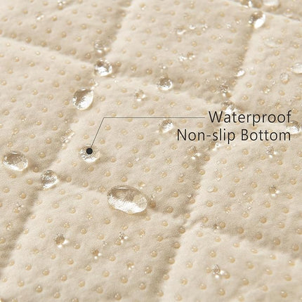 SPXTEX Dog Crate Pads Dog Pee Pads Rugs Washable Dog Pads, Non Slip Puppy Pee Pads for Small Dogs, Waterproof Pet Pad Rug, Dog Whelping Training Pads for Dogs, 2 Piece, 20"x30" Black