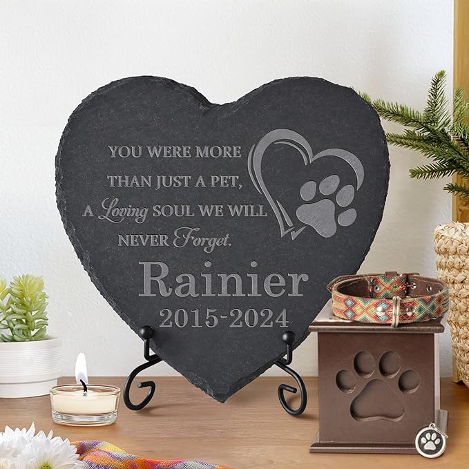Personalized Pet Memorial Stone, Dog Memorial Gifts for Loss of Dog, Pet Loss Gifts, Pet Memorial, Loss of Dog Sympathy Gift, Dog Remembrance Gift, Pet Bereavement Gifts - A Loving Soul