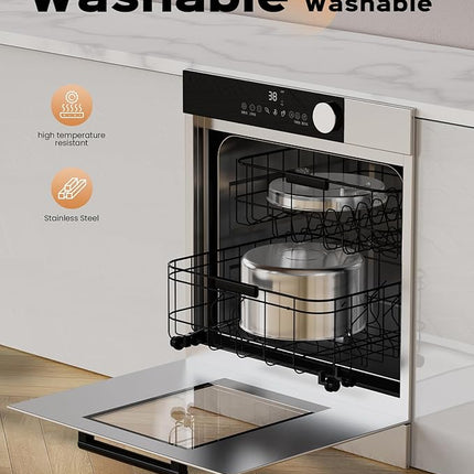 AOOGITF Cat Water Fountain + 8 Filters + 8 Sponges, 304 Stainless Steel Pet Water Fountain, 24 Hours Keep The Water Clean, 74oz Capacity, Ultra-Quiet, No Sputter, Compact, Easy Cleaning