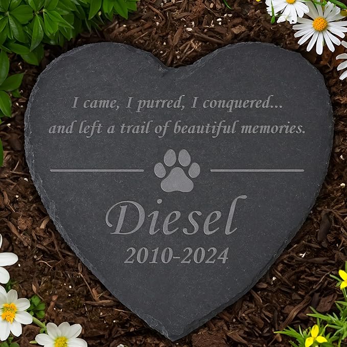 Personalized Pet Memorial Stone, Dog Memorial Gifts for Loss of Dog, Pet Loss Gifts, Pet Memorial, Loss of Dog Sympathy Gift, Dog Remembrance Gift, Pet Bereavement Gifts - Beautiful Memories