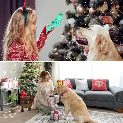 Large Dog Chew Toys for Aggressive Chewers： Almost Indestructible Dog Toy to Keep Them Busy & Reduce Boredom-Gift Toys for Small Medium, Large Breed