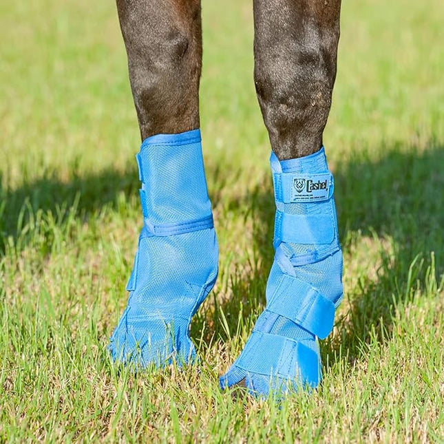 Cashel Crusader Horse Fly Leg Guards Small Horse/Arab Blue