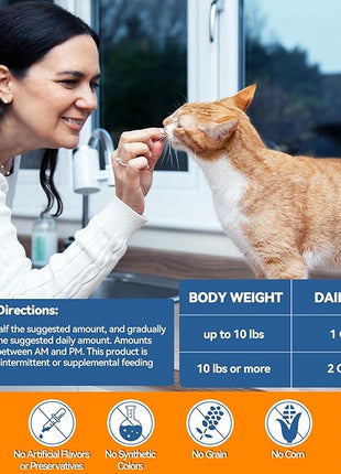 Cat Allergy Relief Chews 200 pcs - Cat Itchy Skin & Paw Licking Relief - Omega 3 & Probiotic for Cats - Anti-Itch Relief for Skin & Coat Health, Immune Support, Seasonal Allergies - Chicken Flavor