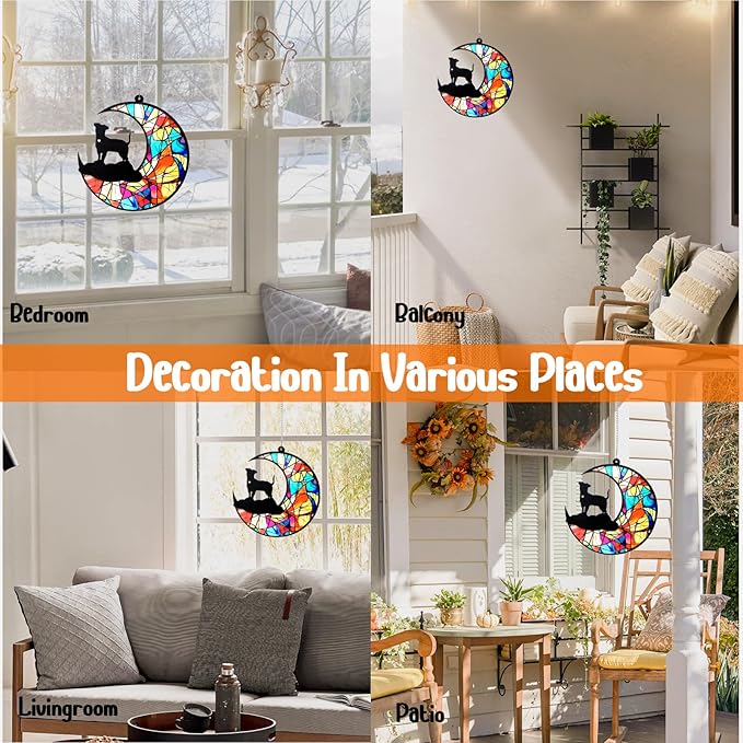 Dog Memorial Suncatcher,Pet Sympathy Gifts,Dog Memorial Gifts for Loss of Dog,Personalized Dog Pass Away Gifts with Name Date for Pet Lovers