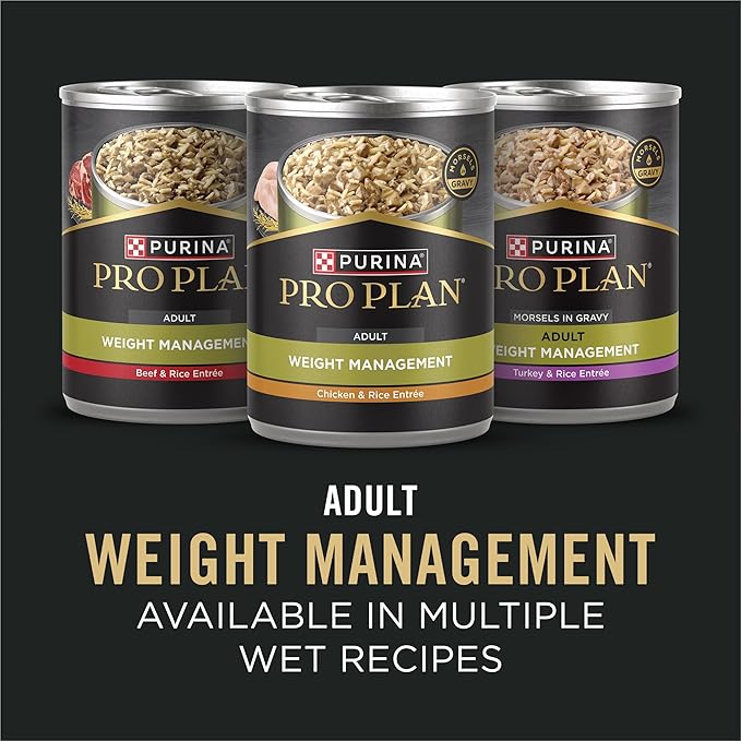 Purina Pro Plan Small Breed Weight Management Dry Dog Food, Shredded Blend Chicken and Rice Formula - 18 lb. Bag