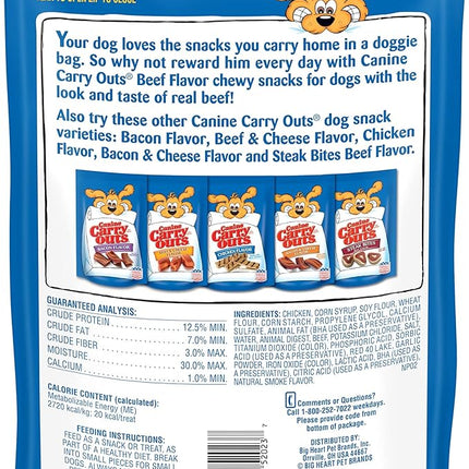 Canine Carry Outs Dog Treats, Beef Flavor, 22.5 Ounce (Pack of 4)