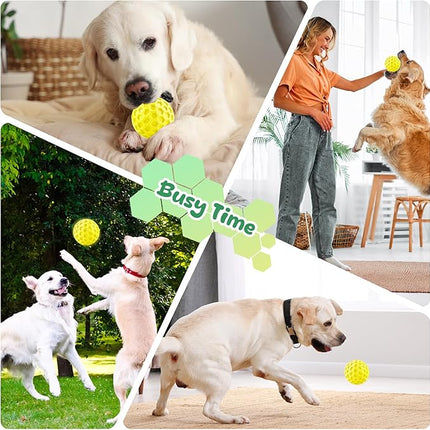 Squeaky Dog Toys for Aggressive Chewers, Indestructible Dog Balls for Aggressive Chewers, Squeaky Balls for Dogs, Interactive Toys for Large Dogs, Funny Ball