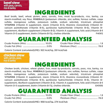 Purina Beneful Protein Gravy Wet Dog Food Variety Pack Freshly Prepared Meals Stew - (Pack of 6) 10 oz. Tubs