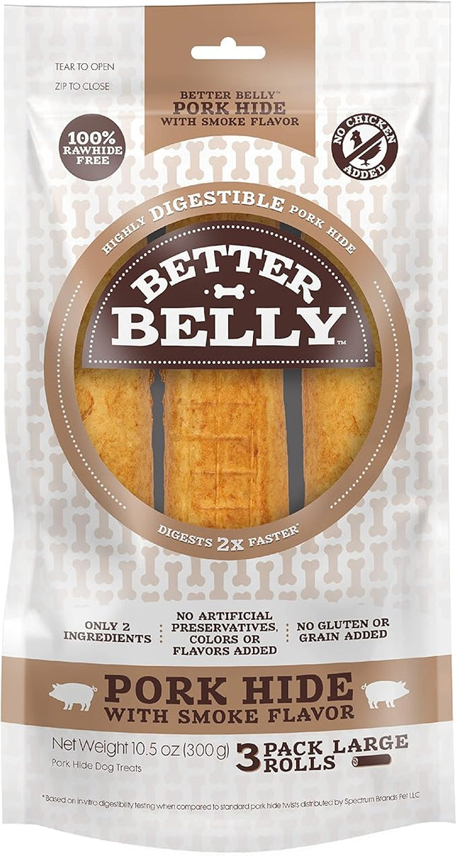 Better Belly Highly Digestible Rawhide Large Roll ChewS