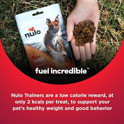 Nulo Trainers Salmon Recipe Grain-Free Low-Calorie Healthy Dog & Puppy Training Treats, 16 Ounce Pouch