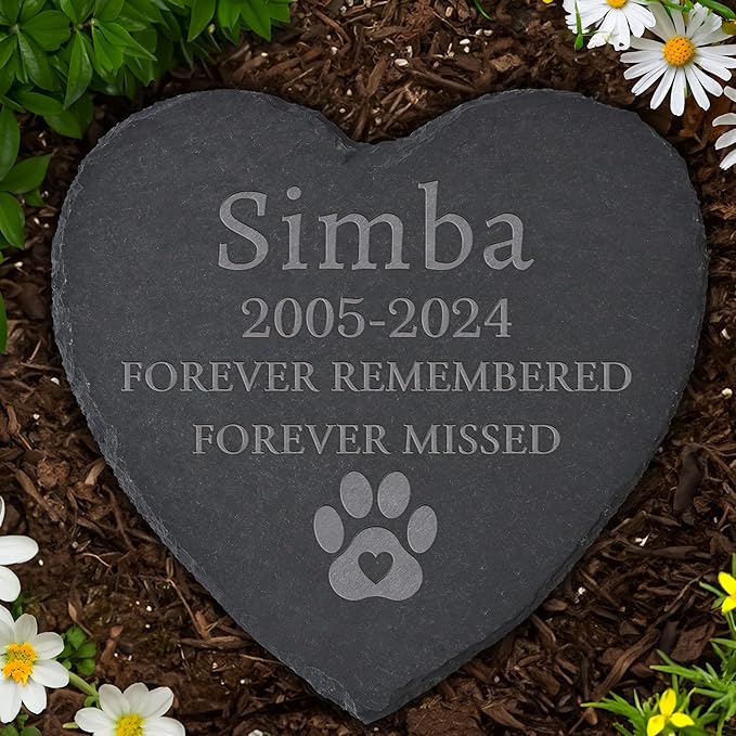 Personalized Pet Memorial Stone, Dog Memorial Gifts for Loss of Dog, Pet Loss Gifts, Pet Memorial, Loss of Dog Sympathy Gift, Dog Remembrance Gift, Pet Bereavement Gifts - Forever Remembered