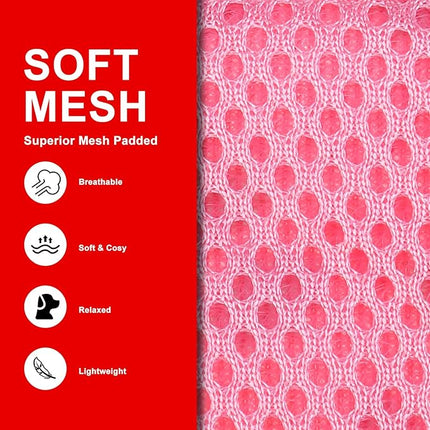 EXPAWLORER Christmas Puppy Harness - Dog Collar and Leash - Soft Mesh Padded Adjustable Step in Small Dog Vest Harness No Pull, Reflective Escape Proof for Outdoor Walking, Red M