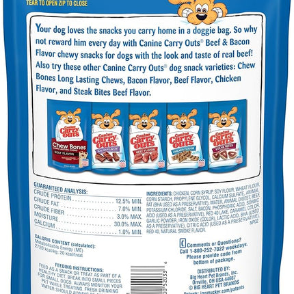 Canine Carry Outs Dog Treats, Beef & Bacon Flavor, 22.5 Ounce (Pack of 4)