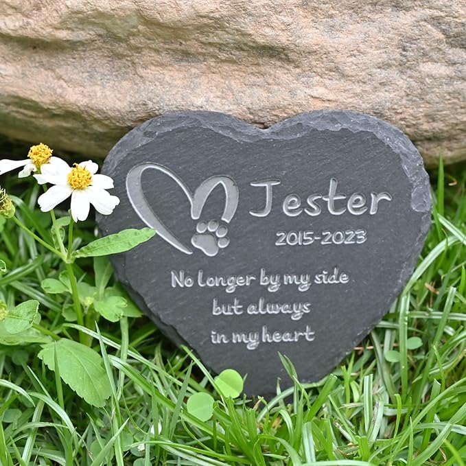 Personalized Memorial Stones, Cat Memorial Gifts, Dog Memorial Gifts for Loss of Dog, Loss of Cat Sympathy Gift, Dog Passing Away Gifts, Dog Bereavement Gifts, 4''×4''/10×10cm
