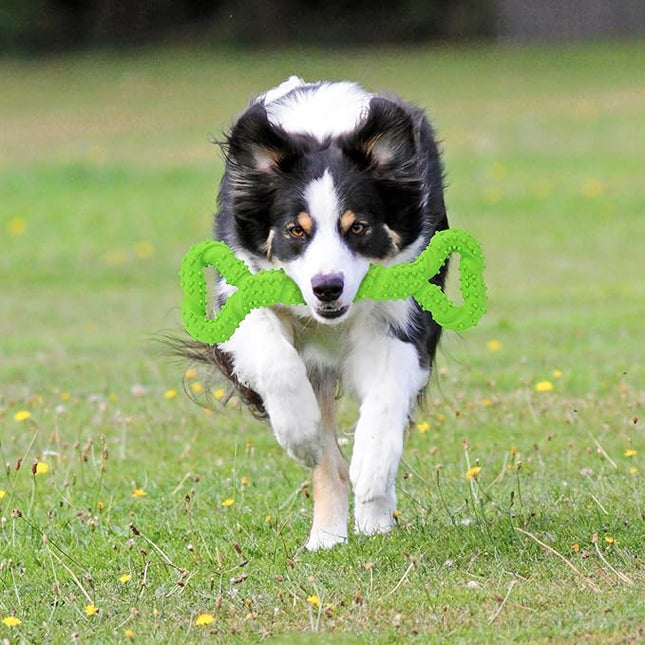 Durable Dog Chew Toys 13 Inch Bone Shape Extra Large Dog Toys with Convex Design Strong Tug Toy for Aggressive Chewers Medium and Large Dogs Tooth Cleaning