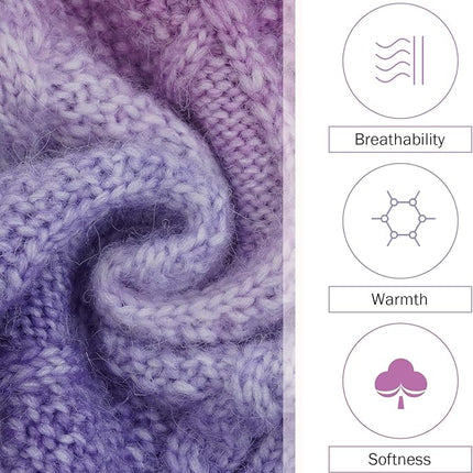 QBLEEV Dog Sweater Dress, Dog Christmas Sweaters for Small Dogs, Pullover Puppy Sweaters Purple Pet Sweaters Warm Winter Fall Dog Sweaters Vest Turtleneck Holiday Dog Sweaters for Dogs Girls Boys S