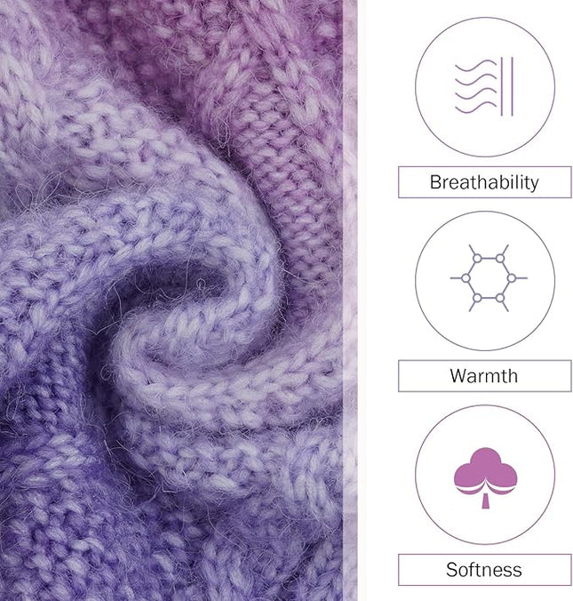 QBLEEV Dog Sweater Dress, Dog Christmas Sweaters for Small Dogs, Pullover Puppy Sweaters Purple Pet Sweaters Warm Winter Fall Dog Sweaters Vest Turtleneck Holiday Dog Sweaters for Dogs Girls Boys S