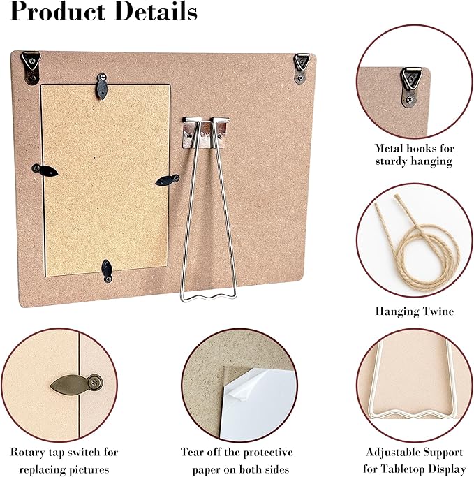 Pet Memorial Gifts for Dogs Sympathy, Loss of Dog Gift Picture Frame, Once by My Side Forever in My Heart Frames Fits 4x6 Photo