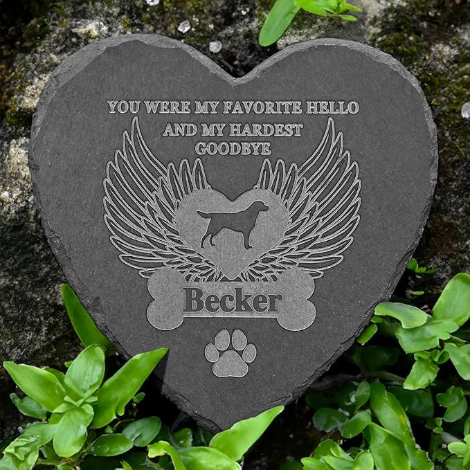 Personalized Dog Memorial Stone, Loss of Dog Sympathy Gift, Dog Memorial Gifts for Loss of Dog, Pet Loss Gifts Dog, Dog Bereavement Gifts, Dog Remembrance Gifts, in Memory of Dog