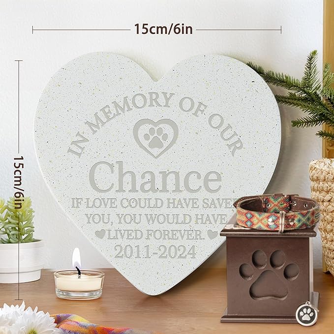 Personalized Pet Stone | Pet Memorial Stone | Dog Memorial Stone | Pet Memorial Gift | Pet Loss Gift | Pet Memorial | Dog Memorial | Cat Memorial | Loss of a Dog - Lived Forever