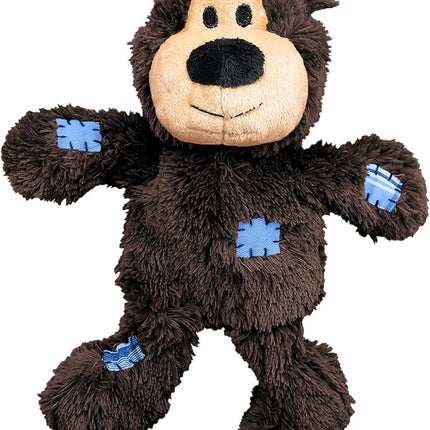 KONG Wild Knots Bears - Durable Dog Toys with Internal Knotted Ropes and Minimal Stuffing for Less Mess (Assorted Colors) (X Large (2 Pack))