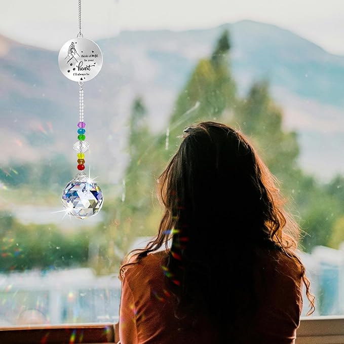 Dog Memorial Gifts for Loss of Dog, Pet Sympathy Crystal Window Memorial Suncatcher,Bereavement Gift Sun Catcher,Remembrance Pet Passing Away Loss Gifts (D)